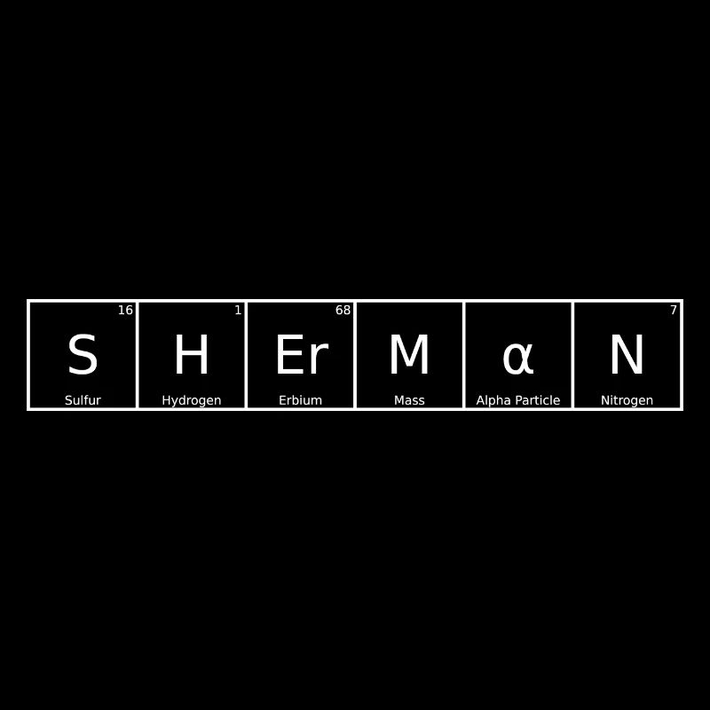 Sherman Nom Prénom Chimie Élément du tableau périodique