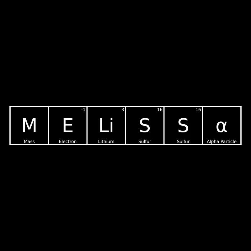 Melissa Nom Prénom Chimie Tableau périodique Élément