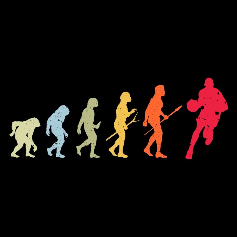 Basketball Basketballer Evolution Vintage