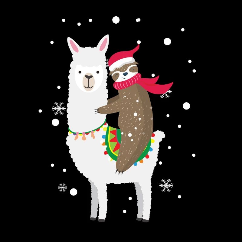 Faultier¨Lama Weihnachten