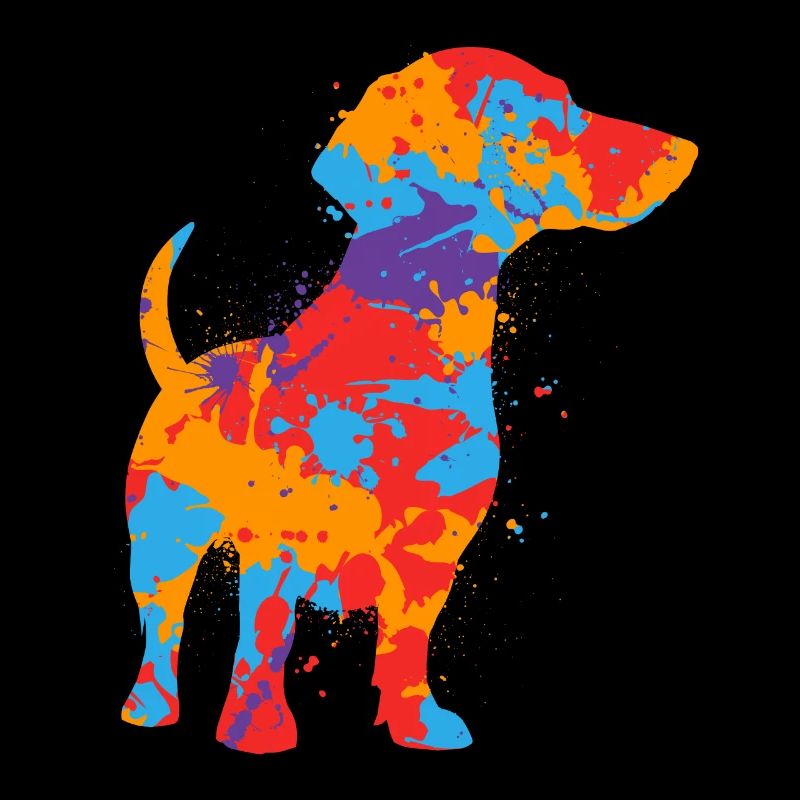 Dackel Mama bunter Dachshund Kinder Mädchen Teckel