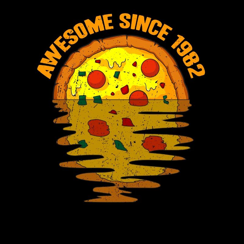 Awesome since 1982 Pizza 40. Geburtstag Geschenk