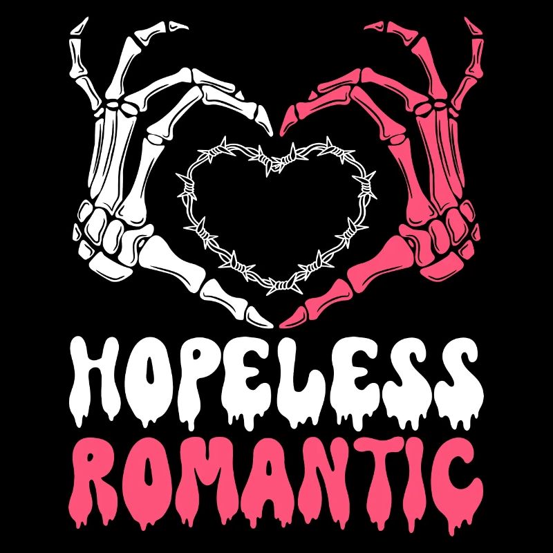 Hoffnungslos romantisches Halloween-Stimmungs-Herz. ich