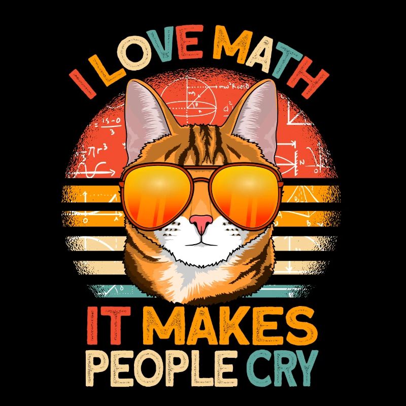 mathematik Mathelehrer Katze mathe