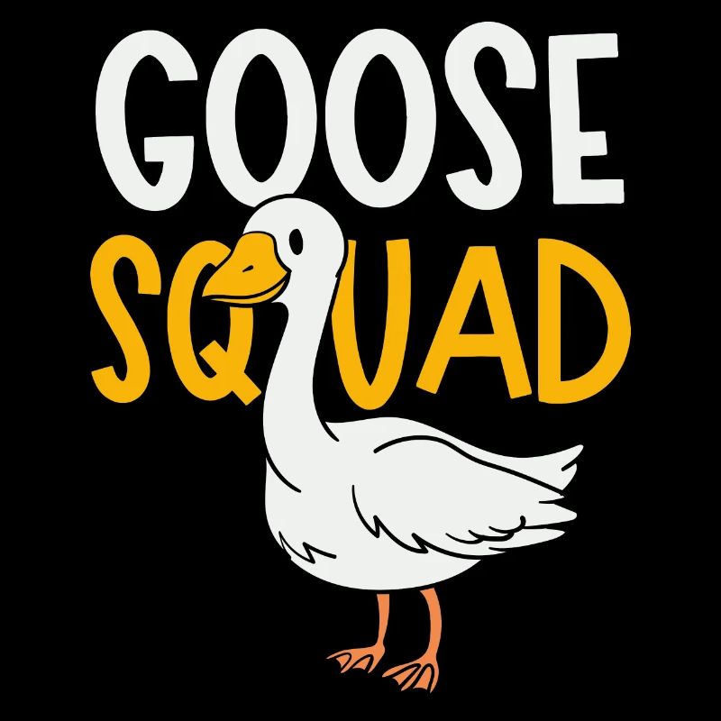 Goose Squad Cute Geese Nature Ironic Quote