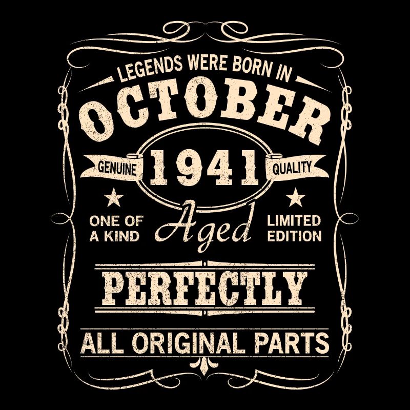 Vintage Oktober 1940 Geburtstag