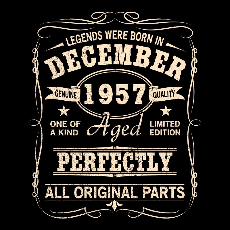 Millésime Décembre 1957 Anniversaire