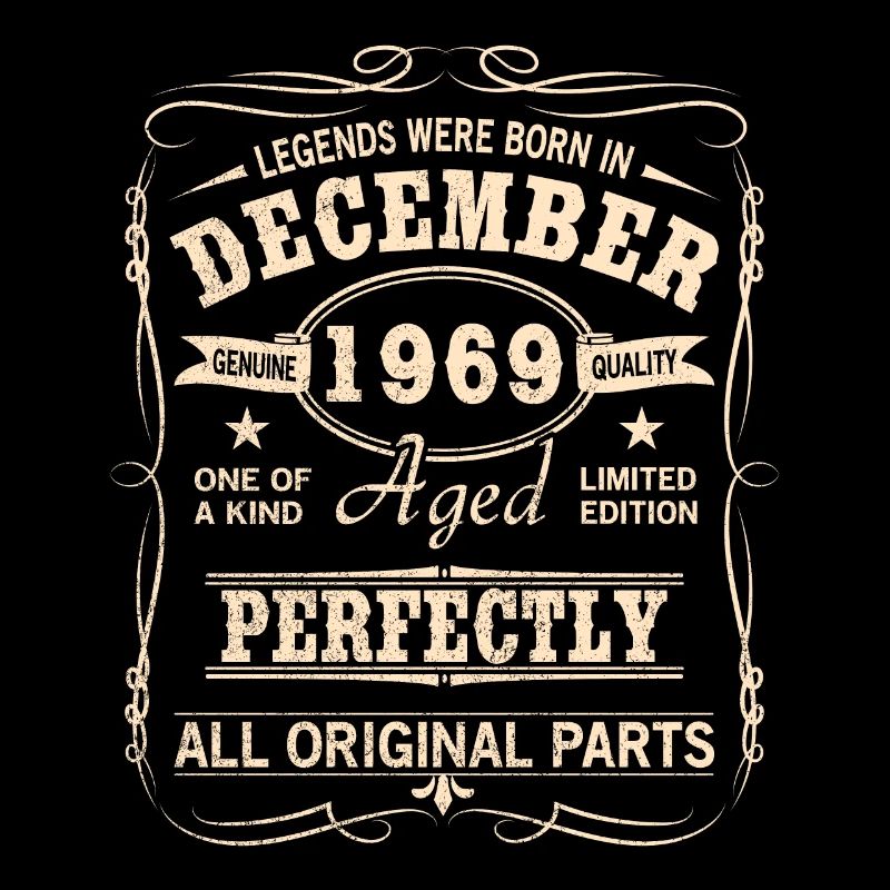 Millésime Décembre 1969 Anniversaire