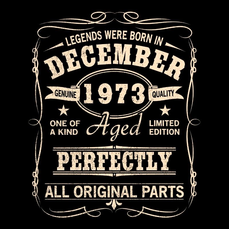 Millésime Décembre 1973 Anniversaire