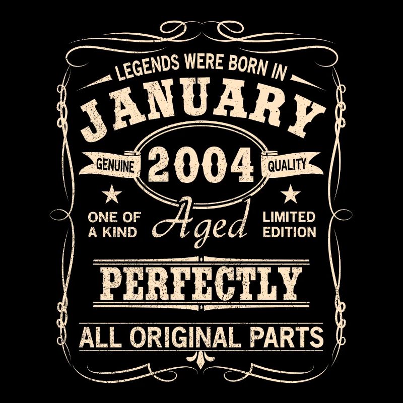 Vintage Jänner Januar 2004 Geburtstag