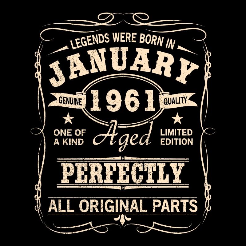 Vintage Jänner Januar 1961 Geburtstag