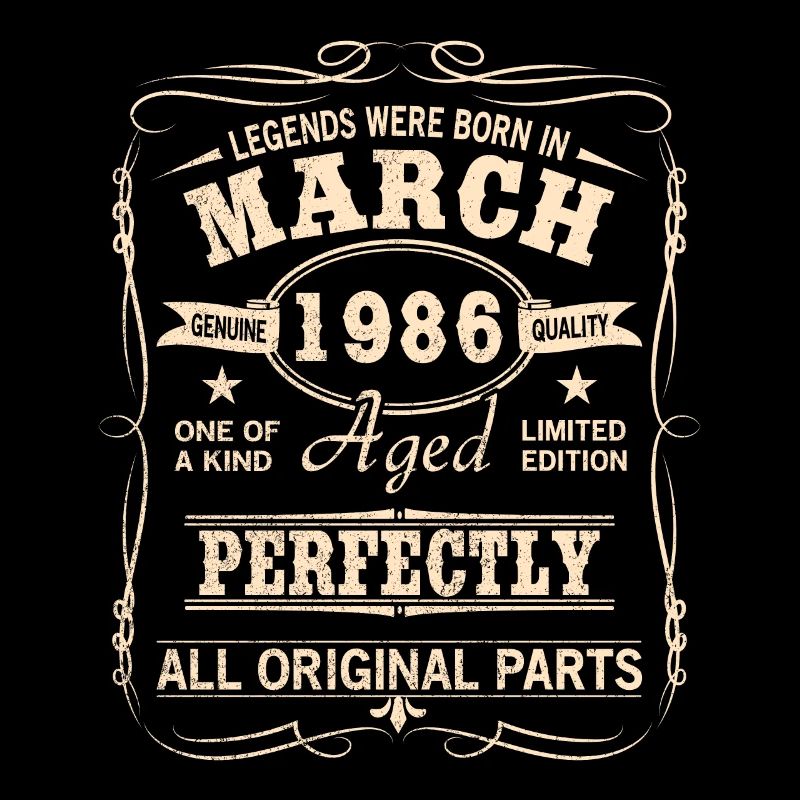 Millésime Mars 1986 Anniversaire