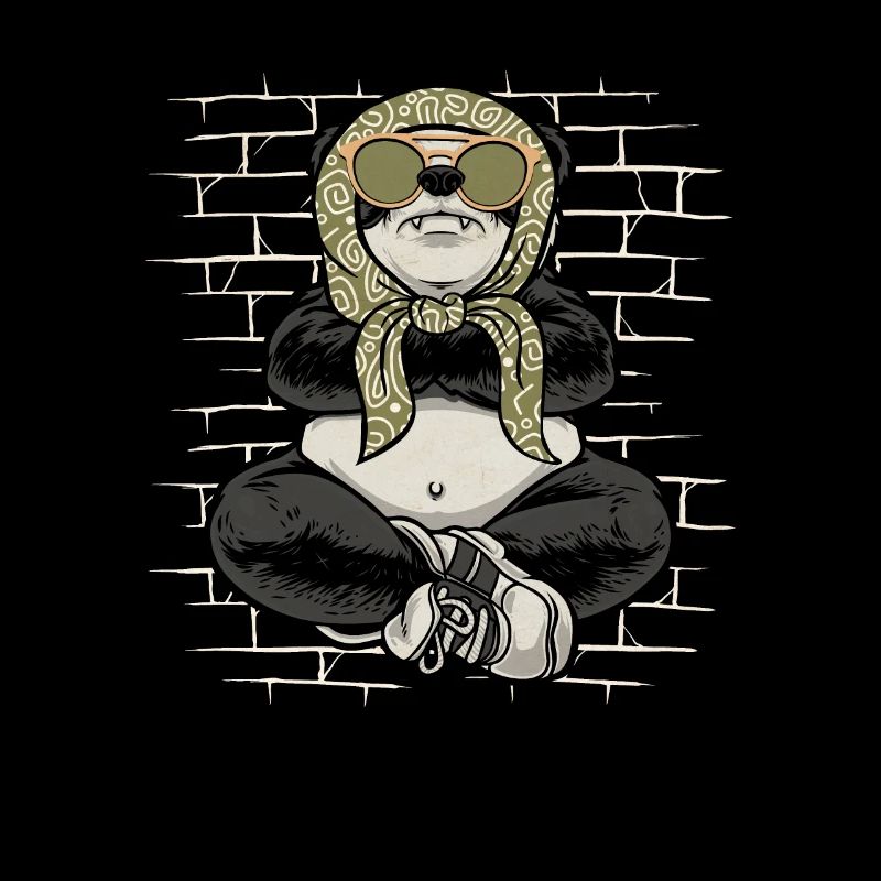Panda Panda Giant Bear Lunettes de soleil Echarpe