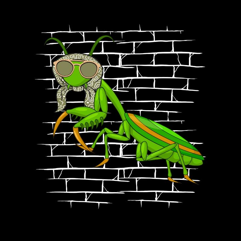 Mantis Gottesanbeterin Sonnenbrillenschal