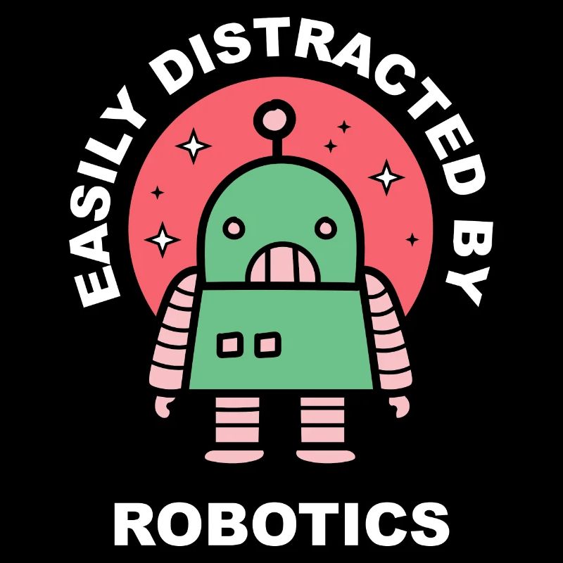 Abgelenkt von Robotern Student Robotic Engineering