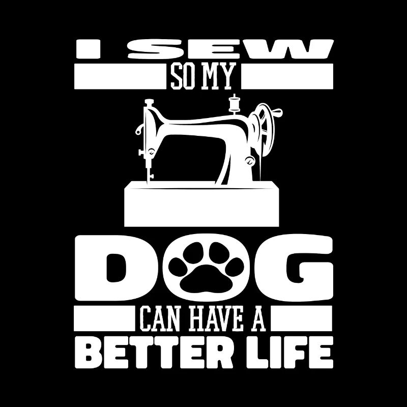 Sewing Sewing Machine Dog