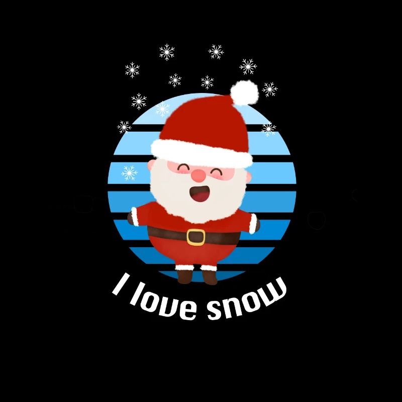 Ich liebe Schnee Weihnachtsmann