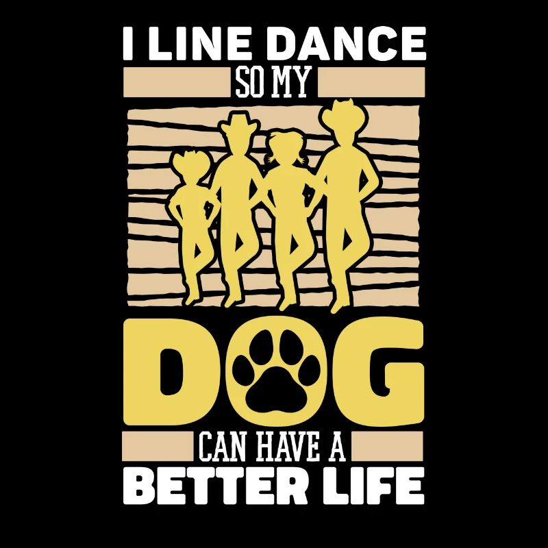 Chien de danse en ligne