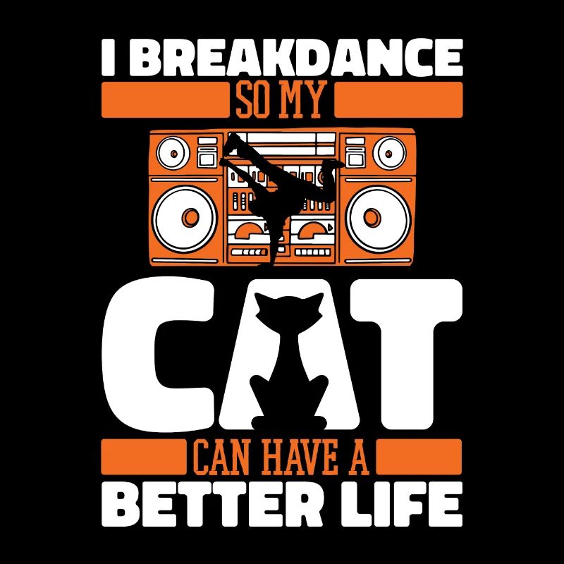 Breakdance Breakdancer Breakdancing Cat