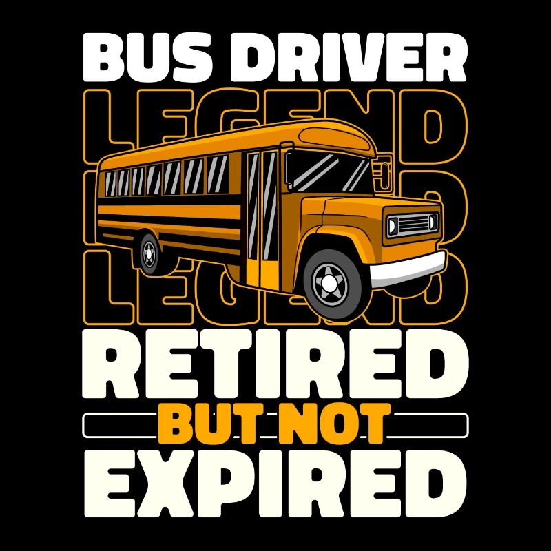 Bus Bus Chauffeur d’autobus à la retraite