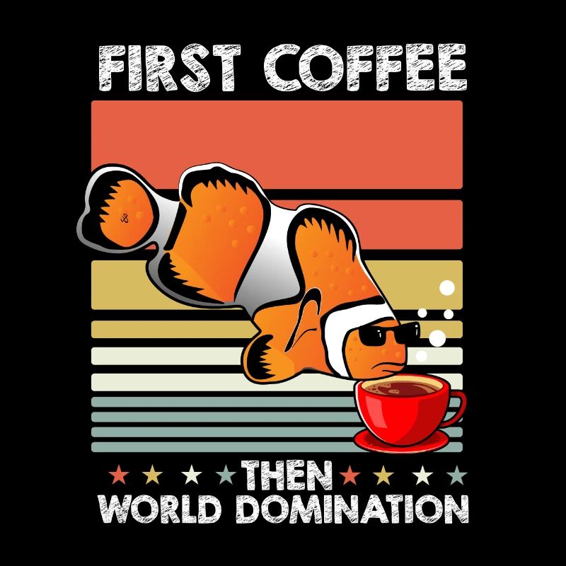 Clownfisch Sonnenbrille Kaffee