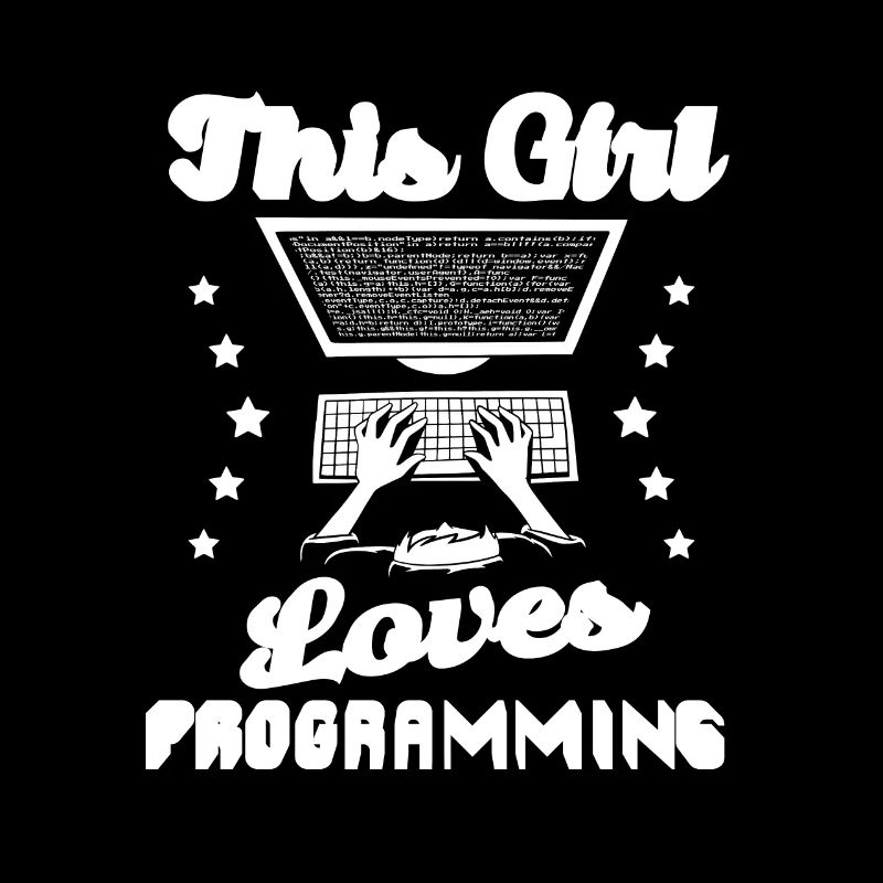 Développeur Coder Programmeur Girl