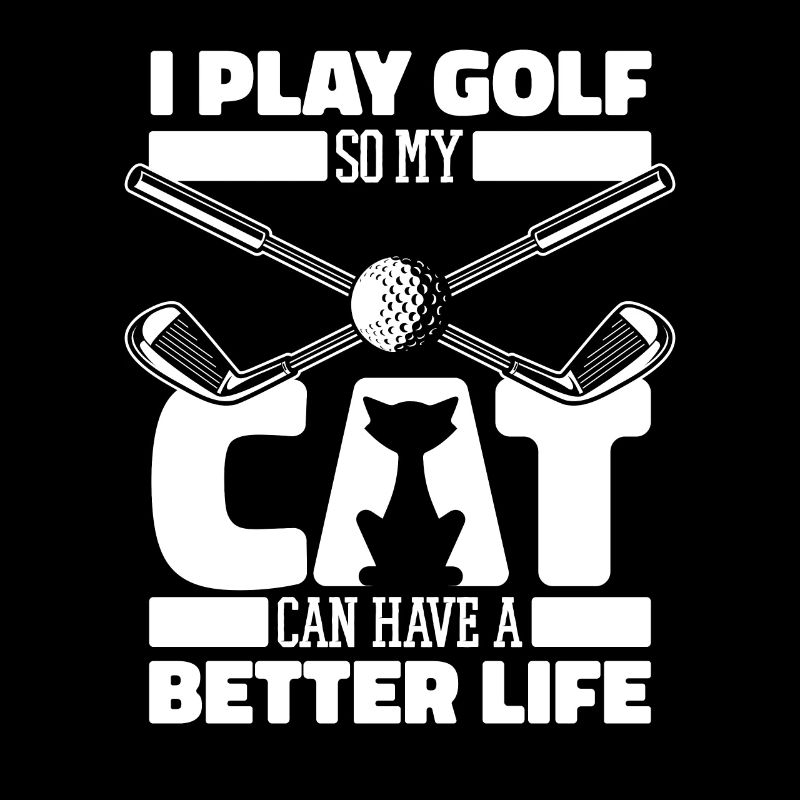 Golf Golfer Golfing Cat