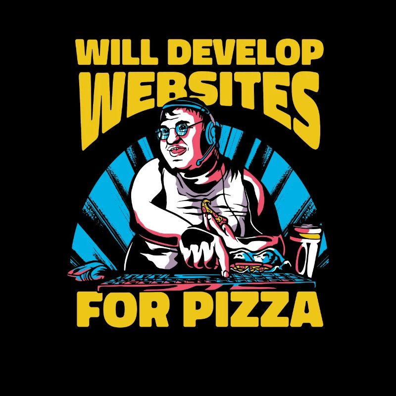 Web Entwickler Webdeveloper Pizza