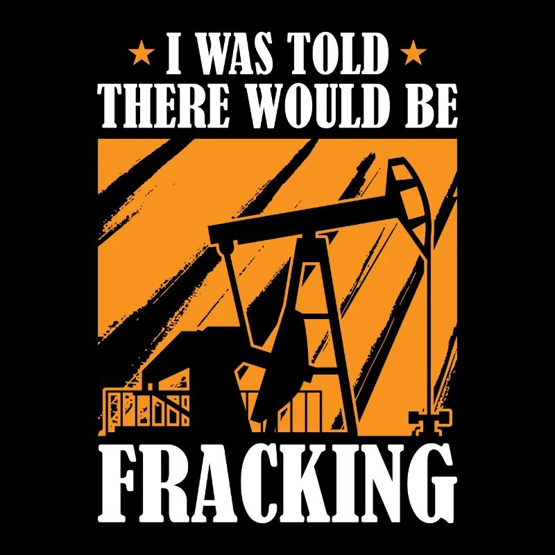 Ölfeld Bohrinsel Humor Fracking