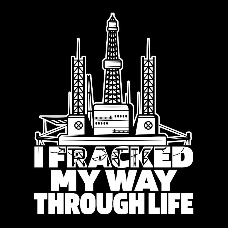 Ölfeld Bohrinsel Fracking