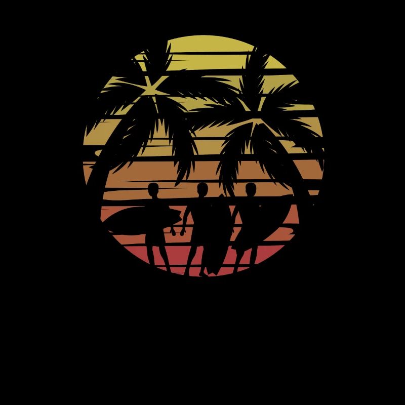 Surfer Surfen Cool Retro Surfer Vintage Surf