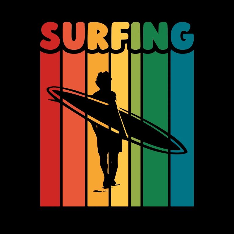 Surfer Surfen Cool Retro Surfer Vintage Surf