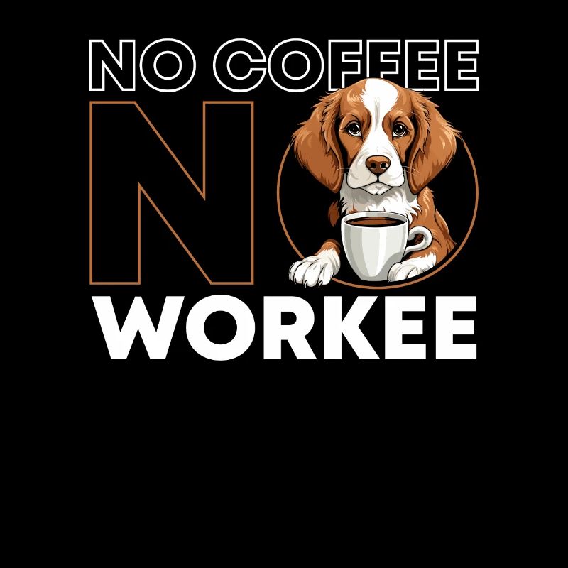 Coffee Cafe Épagneul breton Chien