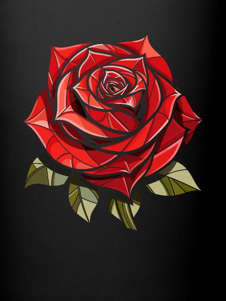 Rose rouge Goth