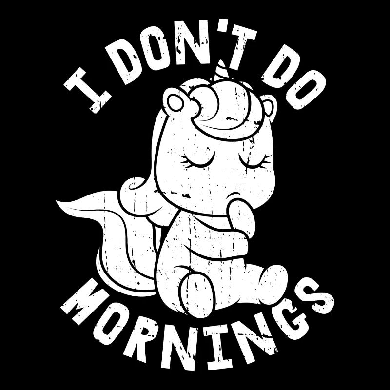 Licorne Licorne Drôle Je Ne Fais Pas De Matins