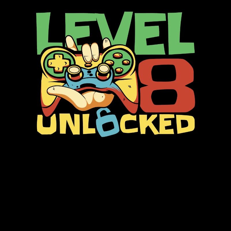 Gamer Gaming Level 8 Unlocked