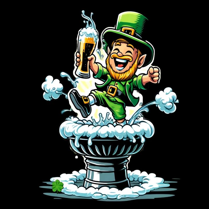 Springender Leprechaun (Irischer Kobold)