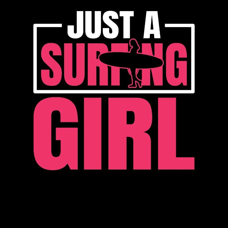 Surfer Surfen juste une surfeuse