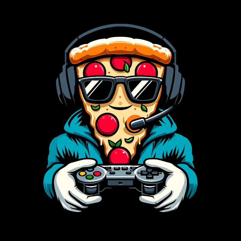 Gamer Gaming Pizza Gaming Controller