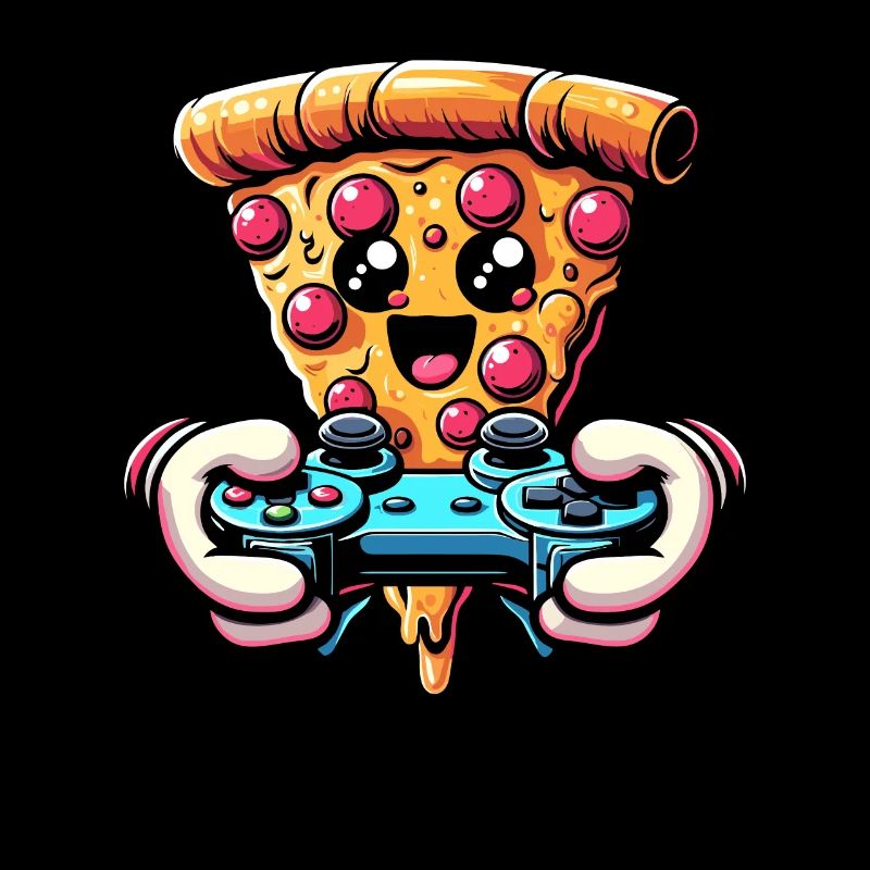 Gamer Gaming Pizza Gaming Controller