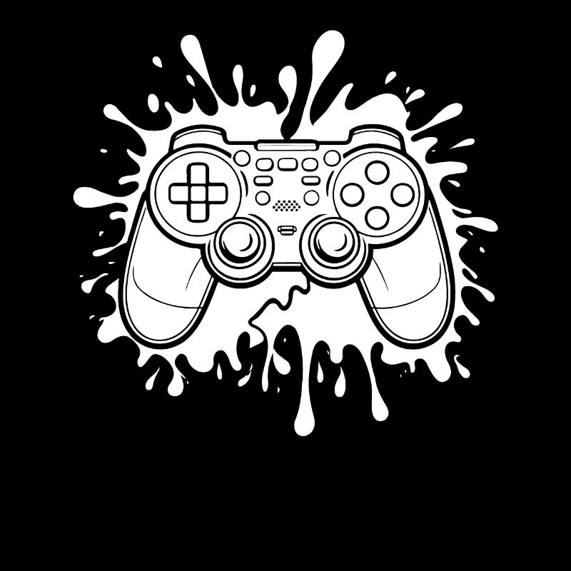 Gamer Gaming Aquarell Gaming Controller
