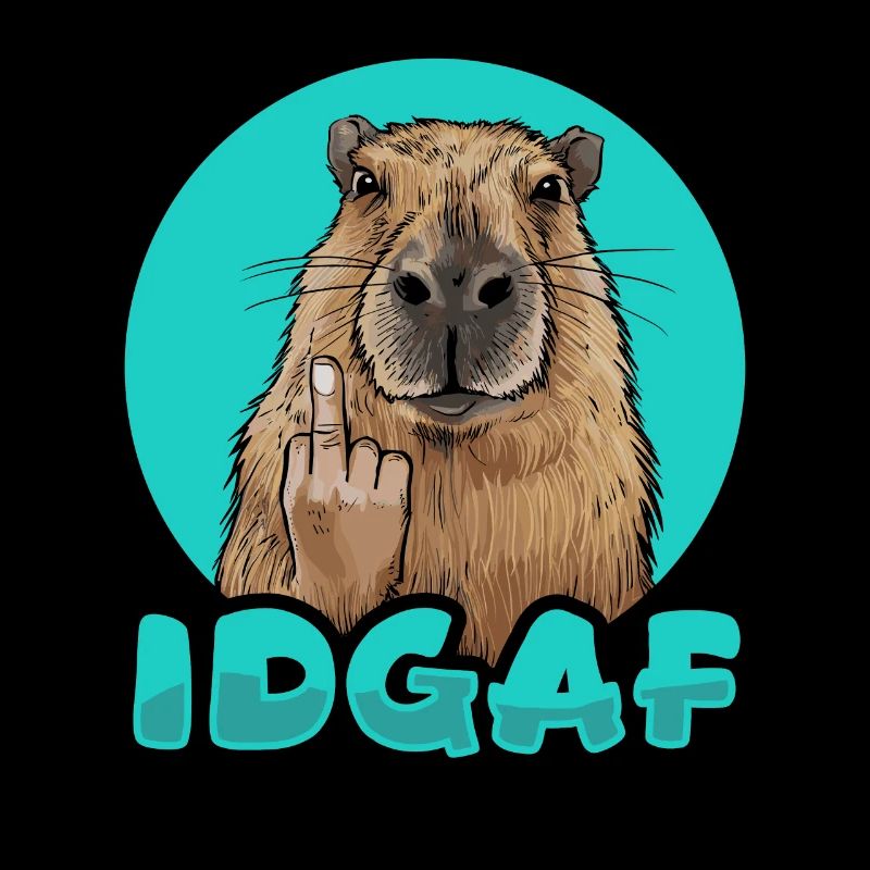 Capybara Wasserschwein Idgaf