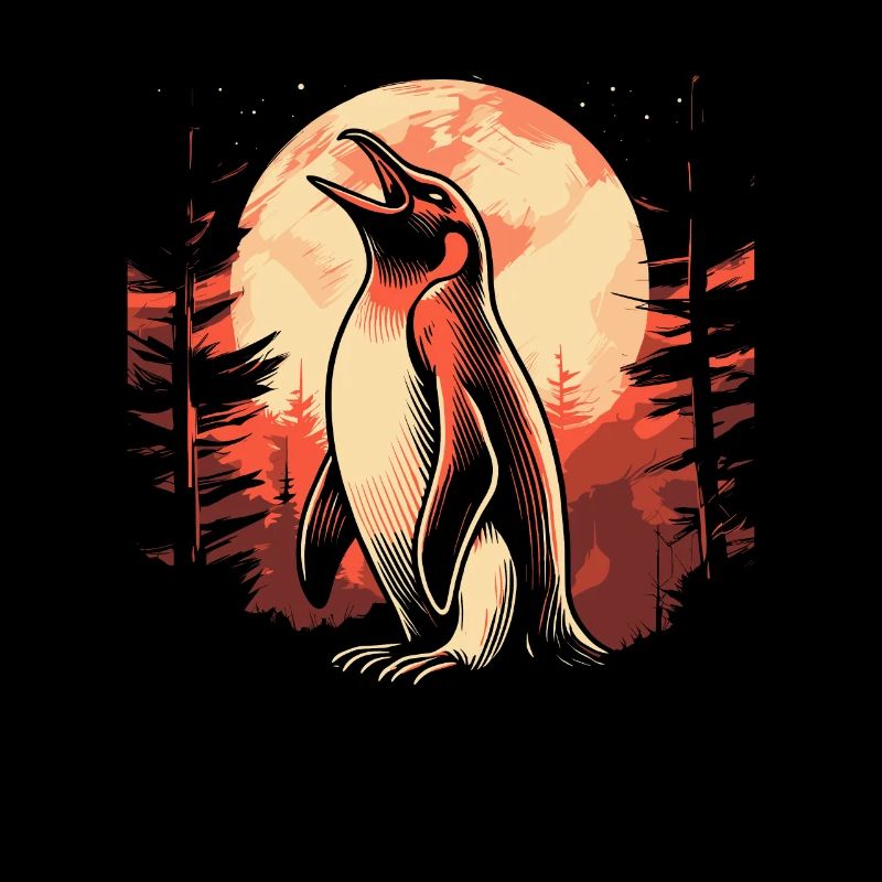 Pingouin Lune Hurlement