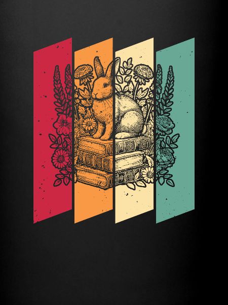 Lapin Fleur Livre Lecteur