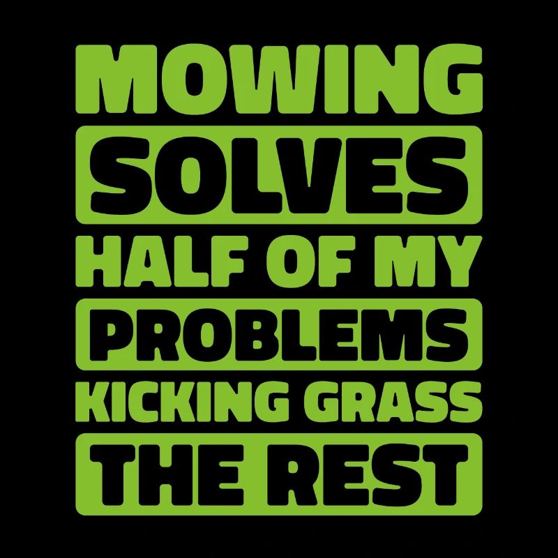 Lawn mower mowing