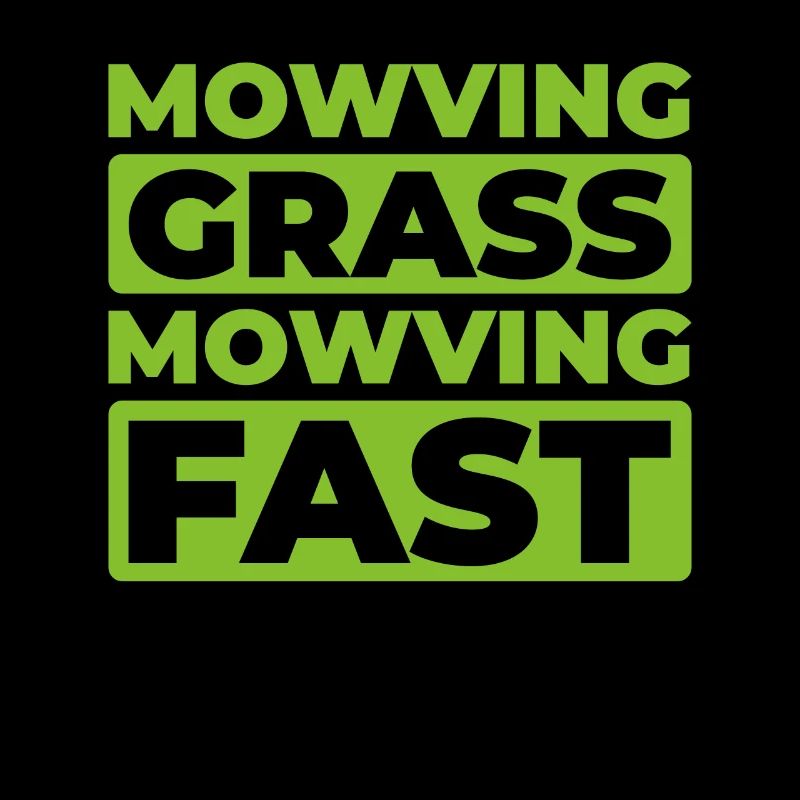 Lawn mower mowing