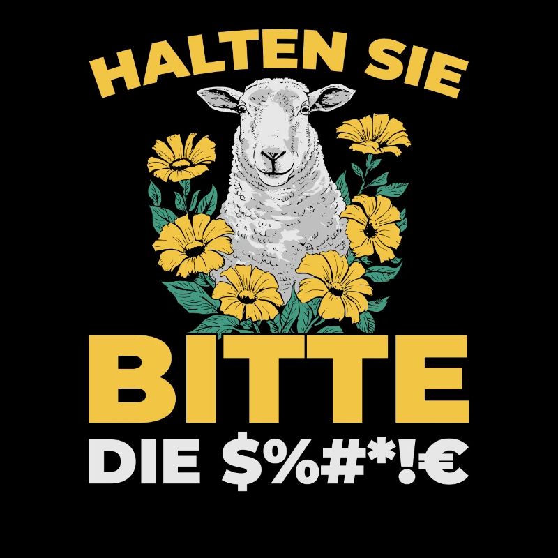 Schaf Halten Sie Bitte Die Fresse
