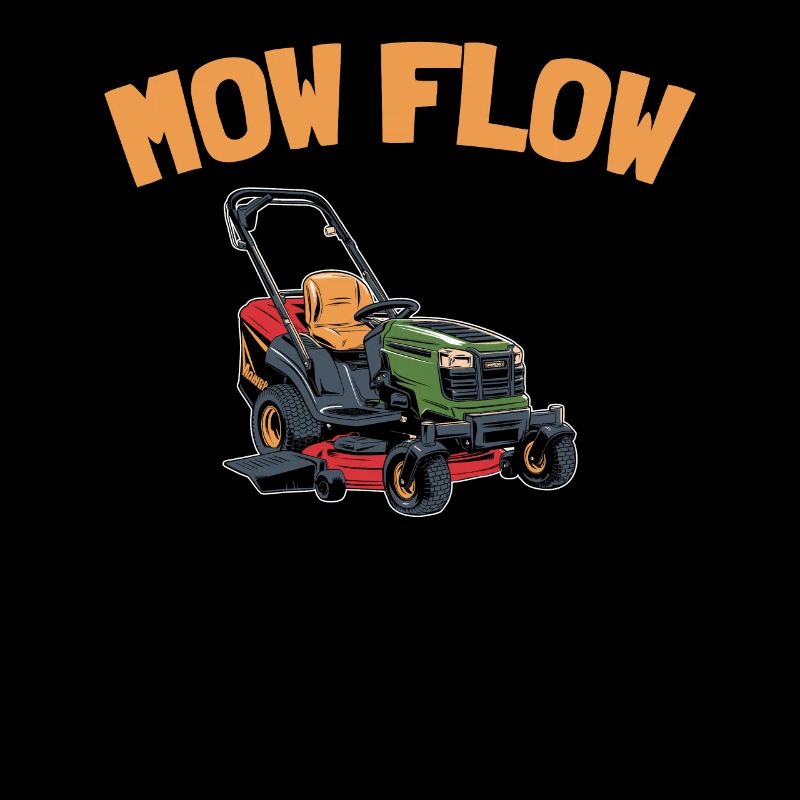 Lawn mower mowing