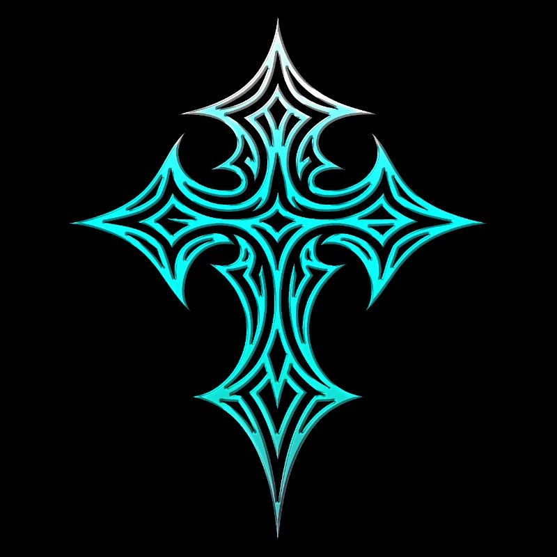 Goth Kreuz Y2K Emo Kreuz Gothic Aesthetic Tribal