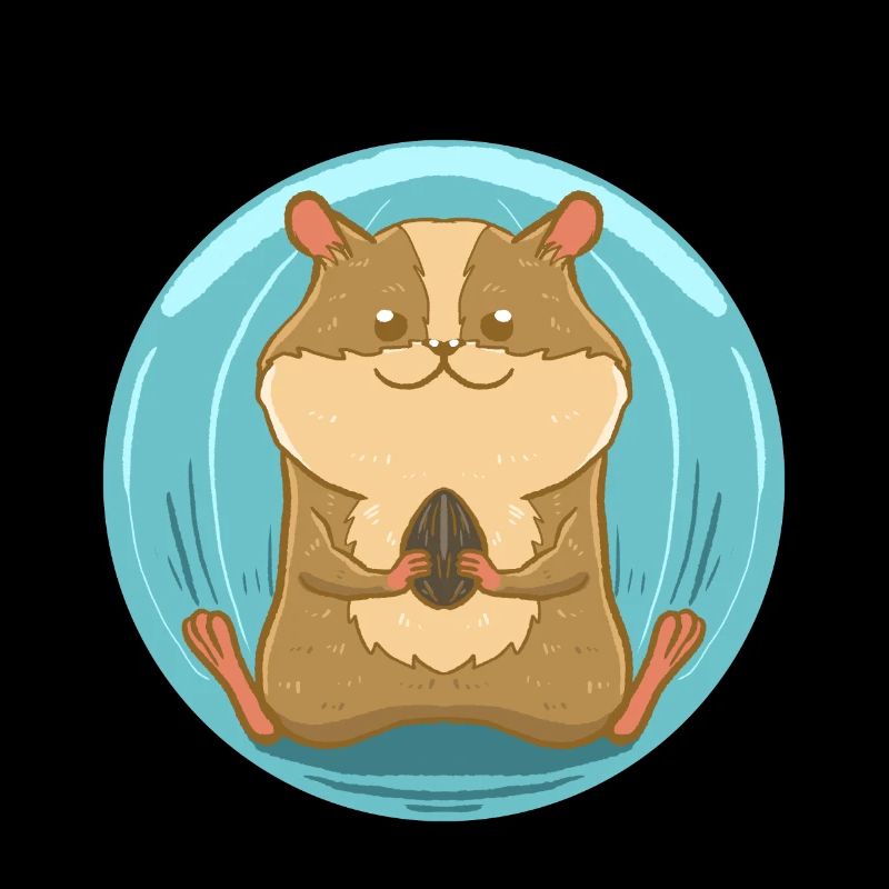 Hamster with nut
